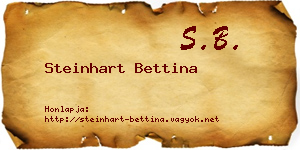Steinhart Bettina névjegykártya