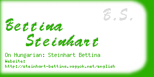 bettina steinhart business card